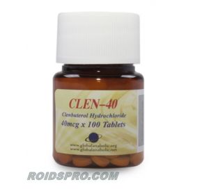 Clen-40 for sale | Clenbuterol HCL 40 mcg x 100 tablets | Global Anabolic